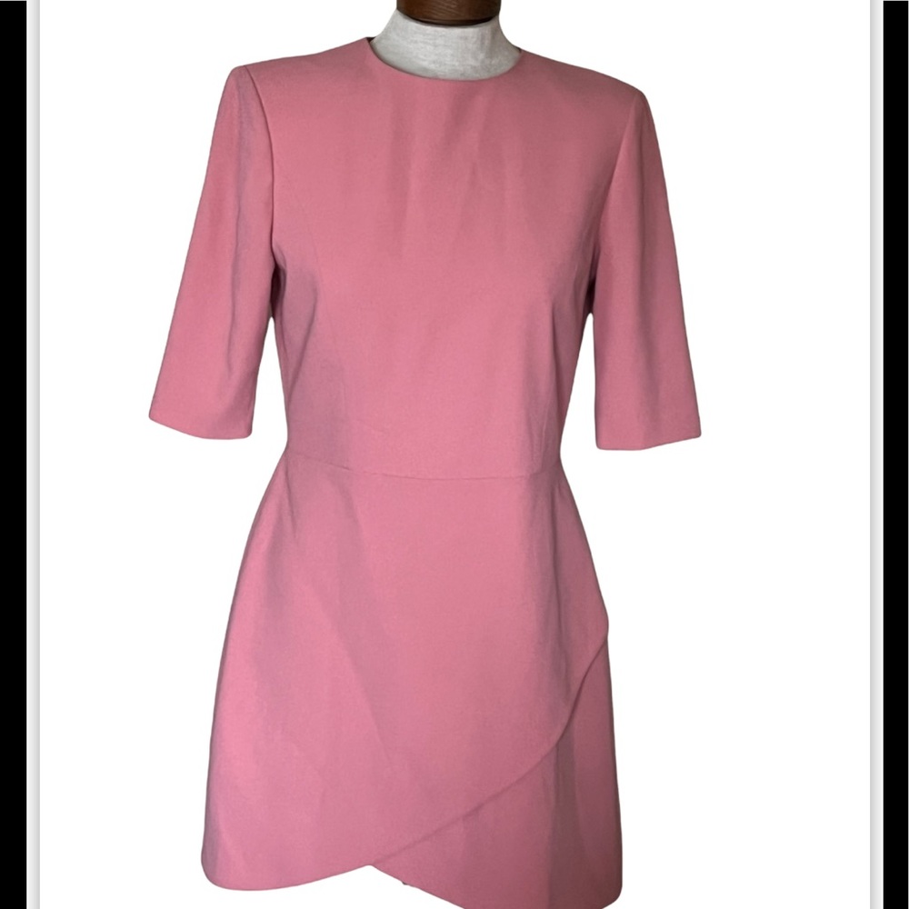 NWT Alice and Olivia Calista Rose Dress Double Layer 8 - Picture 4 of 10